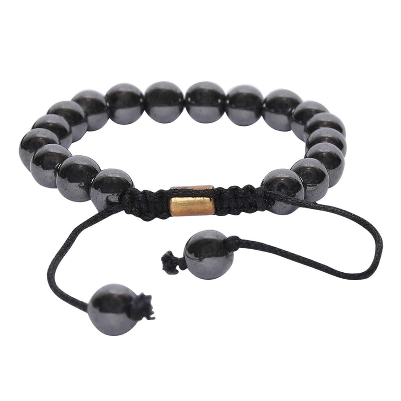 Buy Unisex Real Hematite Healing Bracelet - Black | Shop Verified Sustainable Womens Accessories on Brown Living™