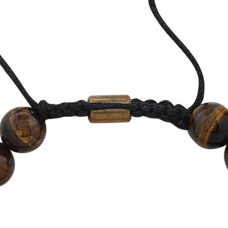 Buy Unisex Real Tiger Eye Healing Bracelet - Brown | Shop Verified Sustainable Womens Accessories on Brown Living™