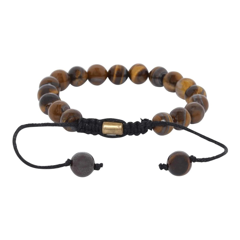 Buy Unisex Real Tiger Eye Healing Bracelet - Brown | Shop Verified Sustainable Womens Accessories on Brown Living™