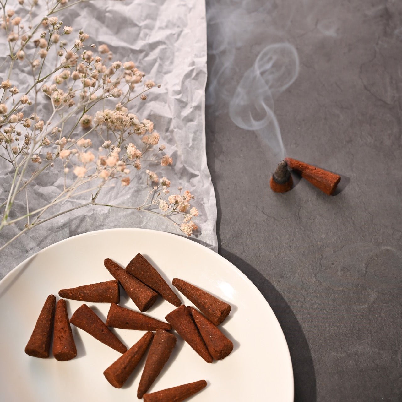 Unnati Hand Rolled Incense Cones | Inspire Prosperity | Verified Sustainable by Brown Living™