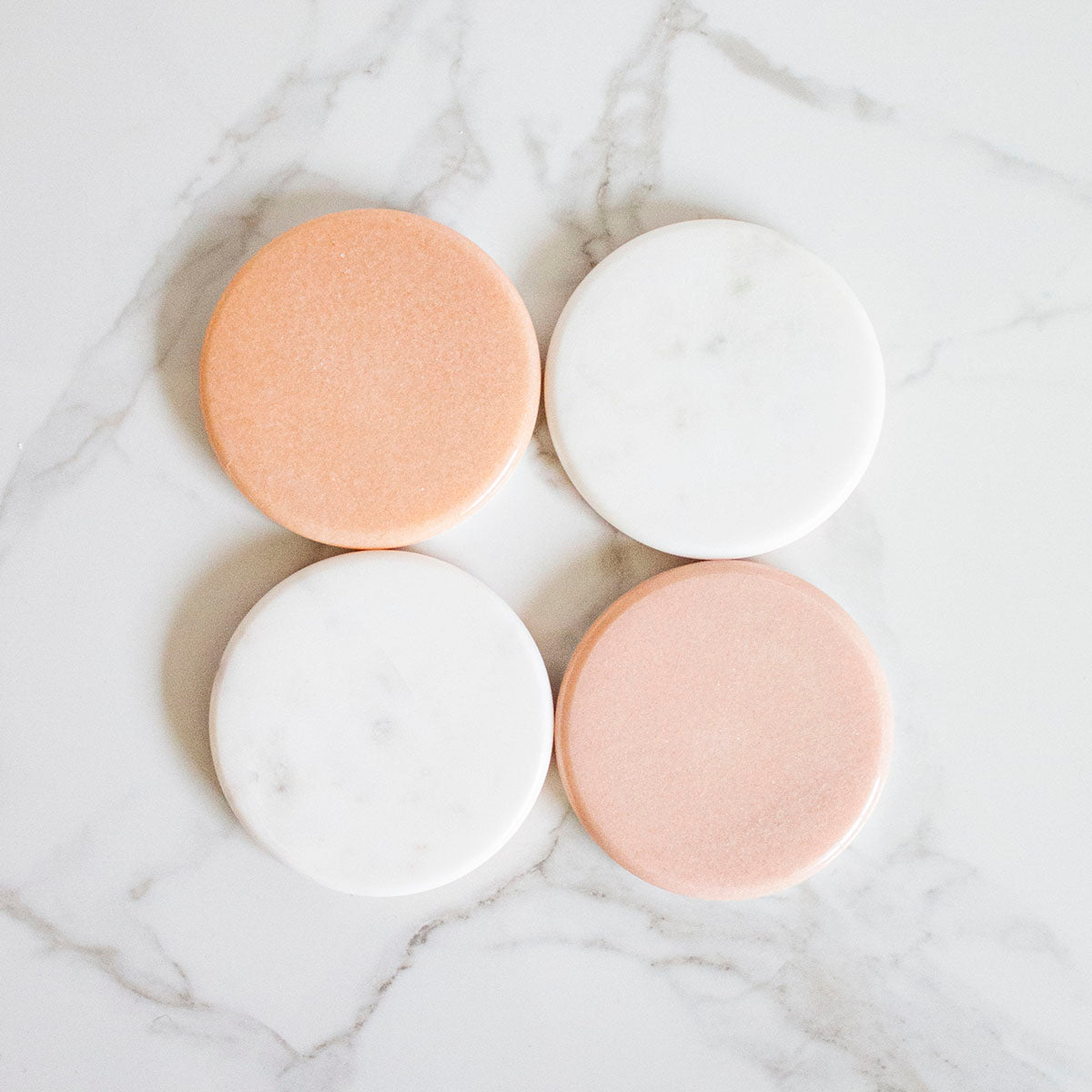 Up - down Marble Coaster - Set of 6 | Verified Sustainable by Brown Living™