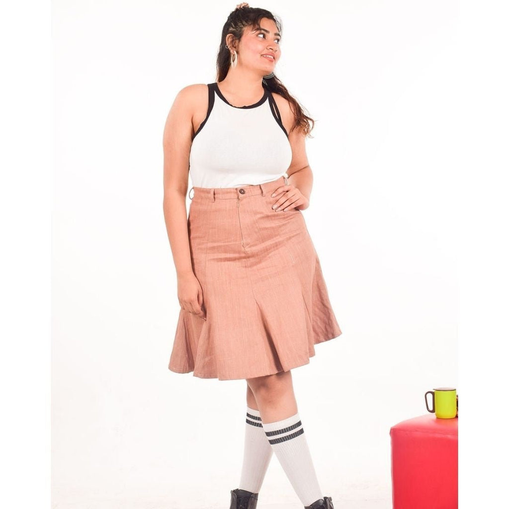 Knee Length Denim Skirt - Buy Knee Length Denim Skirt online in India