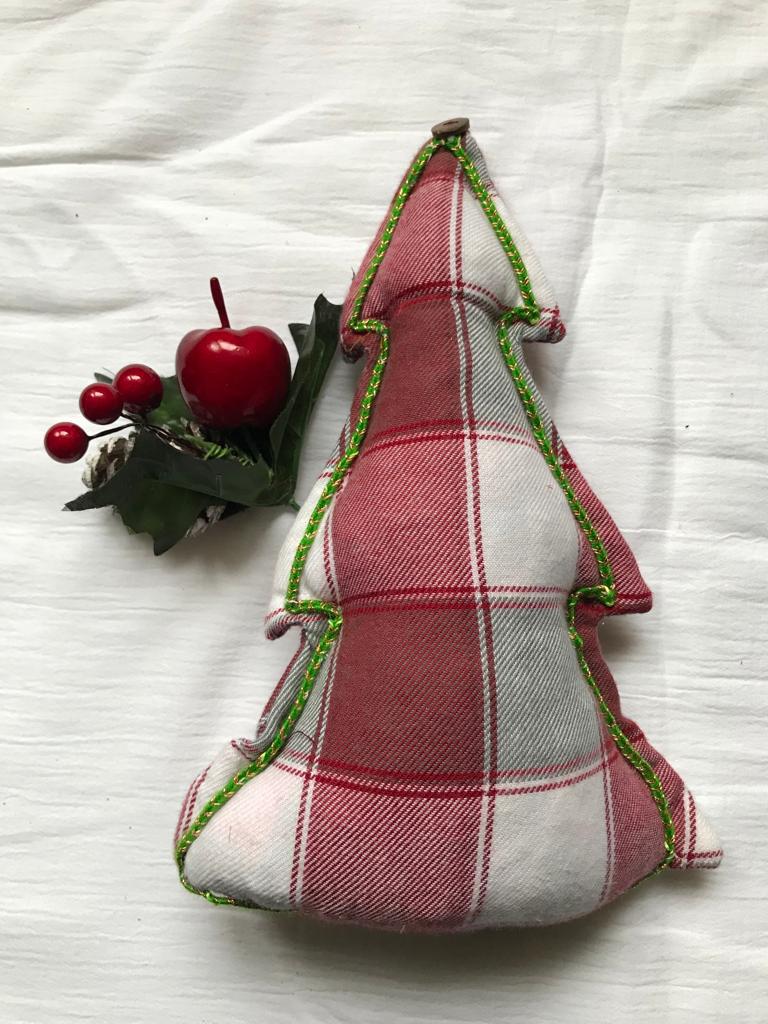Buy Upcycled Christmas Tree Cushion | Shop Verified Sustainable Products on Brown Living