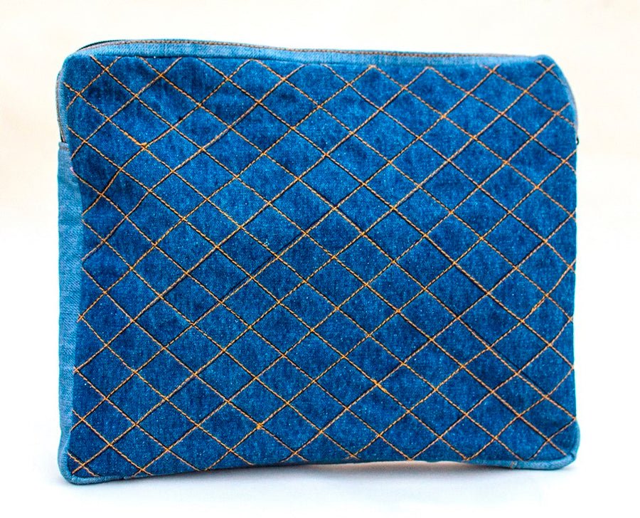 Upcycled Denim Ipad/Kindle Sleeve | Verified Sustainable by Brown Living™