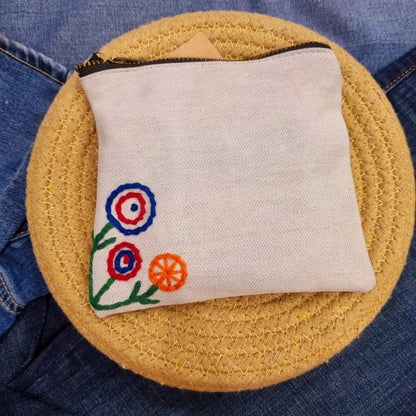 Upcycled Denim Pocket | Hand Embroidered | Verified Sustainable by Brown Living™