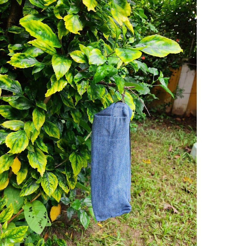 Buy Upcycled Denim Pouch | Shop Verified Sustainable Reusable Bag on Brown Living™