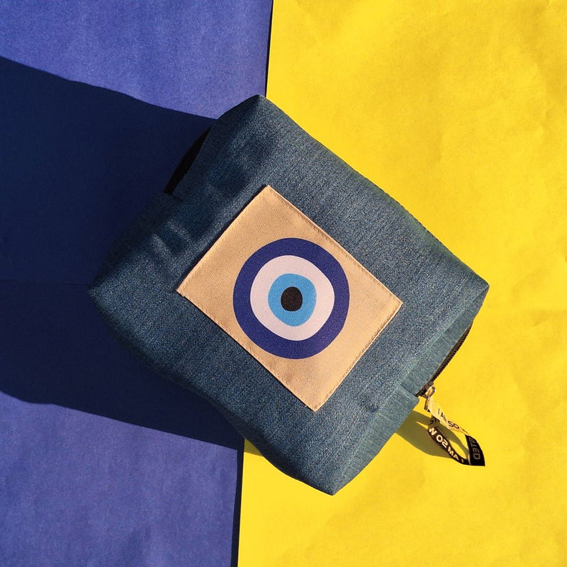 Upcycled Denim Utility Pouch | Verified Sustainable Pouch on Brown Living™