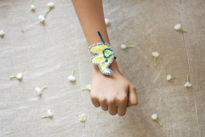 Upcycled Elephant Hand Embroidered Kids Rakhi | Verified Sustainable by Brown Living™