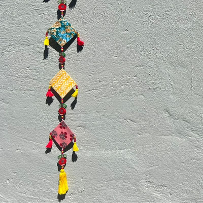 Upcycled Fabric Wall Hangings – Wall Decor on Brown Living™. SKU: GRWAH03. Img 4.