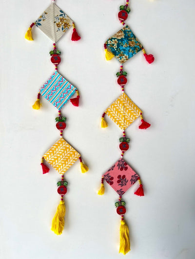 Upcycled Fabric Wall Hangings – Wall Decor on Brown Living™. SKU: GRWAH03. Img 2.