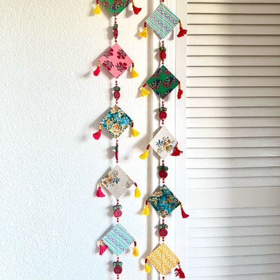 Upcycled Fabric Wall Hangings – Wall Decor on Brown Living™. SKU: GRWAH03. Img 1.