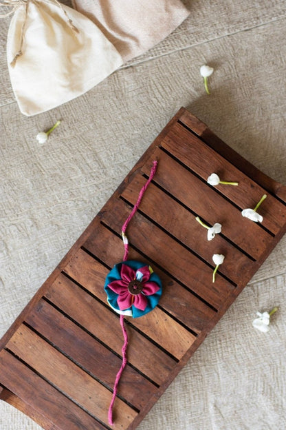 Upcycled Flower Rakhi - For Adults and Kids | Verified Sustainable by Brown Living™