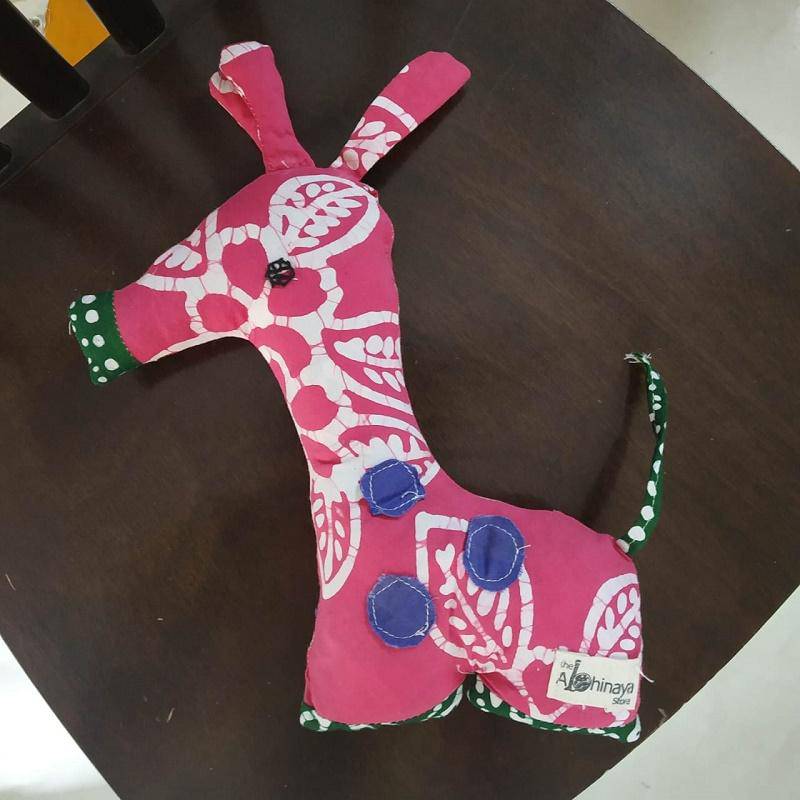 Upcycled Giraffe Stuffed Toy | Verified Sustainable by Brown Living™