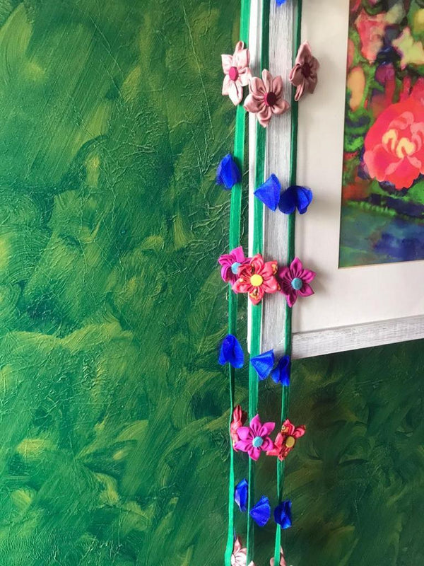 Buy Upcycled Green Base Flower Garland | Shop Verified Sustainable Decor & Artefacts on Brown Living™