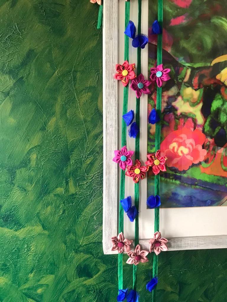 Buy Upcycled Green Base Flower Garland | Shop Verified Sustainable Decor & Artefacts on Brown Living™