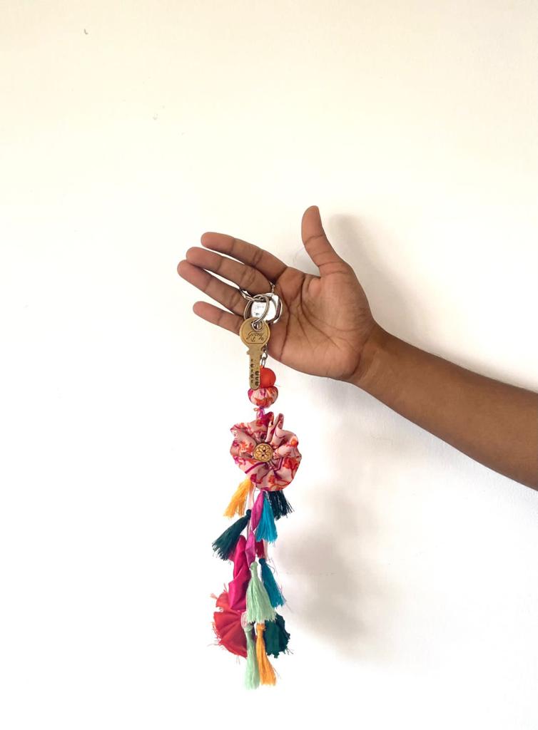 Buy Upcycled handmade keychain | Shop Verified Sustainable Travel Accessories on Brown Living™
