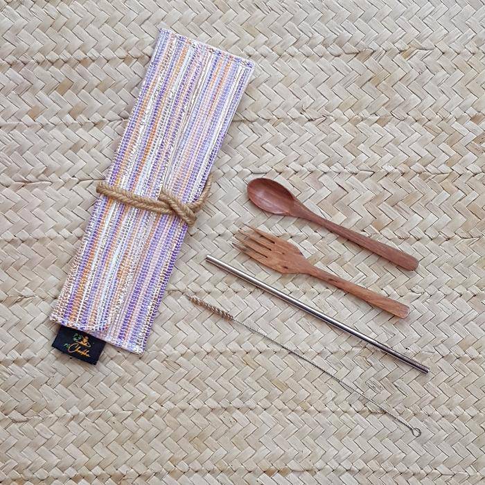 Upcycled - Handwoven Cutlery Kit | Verified Sustainable by Brown Living™