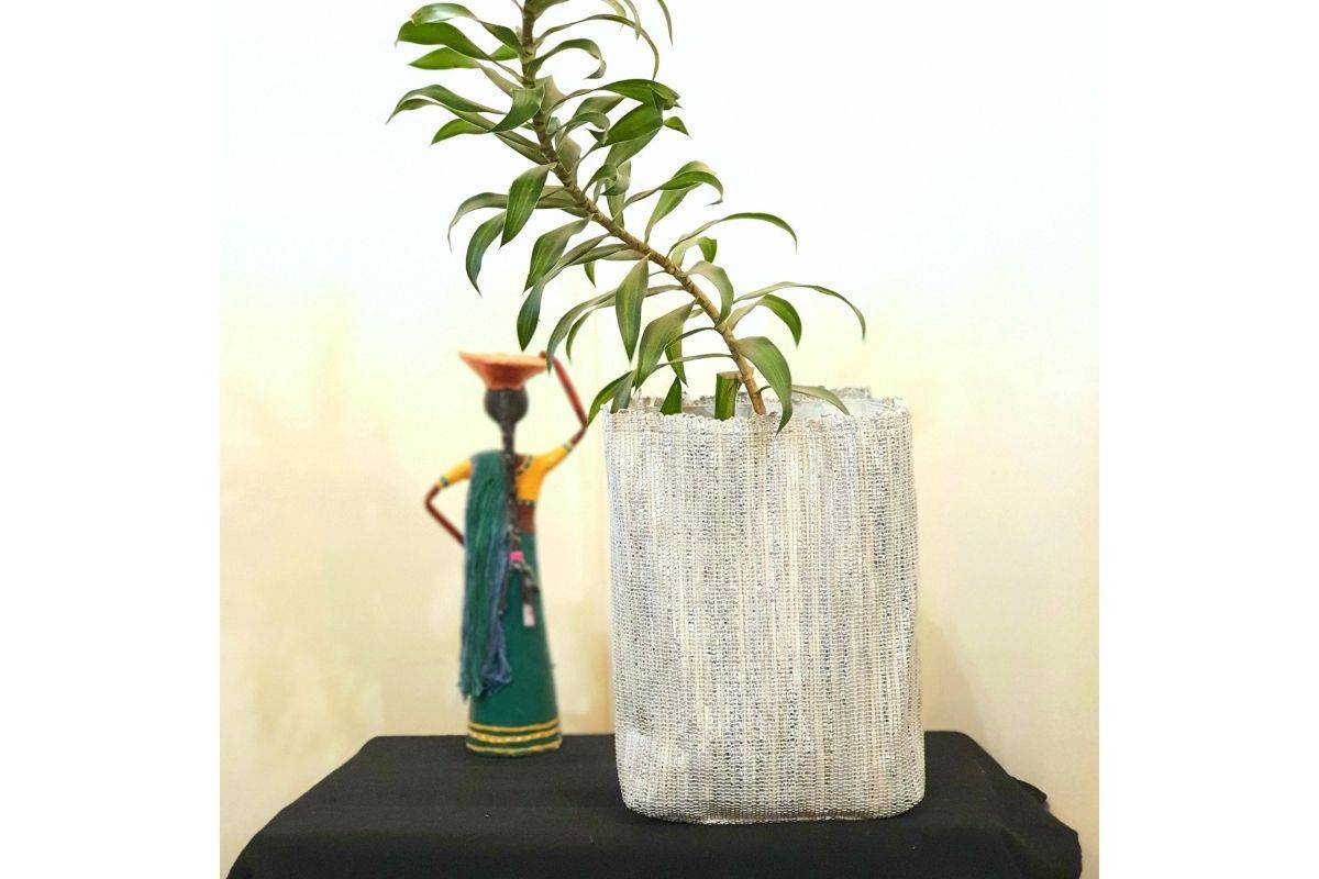 Upcycled Handwoven Grow Pot - Big | Verified Sustainable by Brown Living™