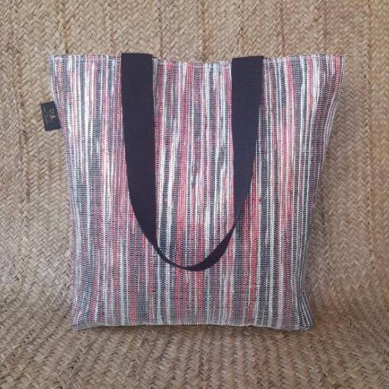 Buy Upcycled Handwoven Shop-N-Go Tote | Shop Verified Sustainable Womens Handbag on Brown Living™