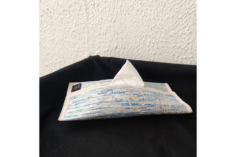 Buy Upcycled Handwoven Tissue Holder | Shop Verified Sustainable Table Decor on Brown Living™
