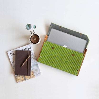 Upcycled Laptop Sleeve with Changeable Sleeve | Verified Sustainable by Brown Living™