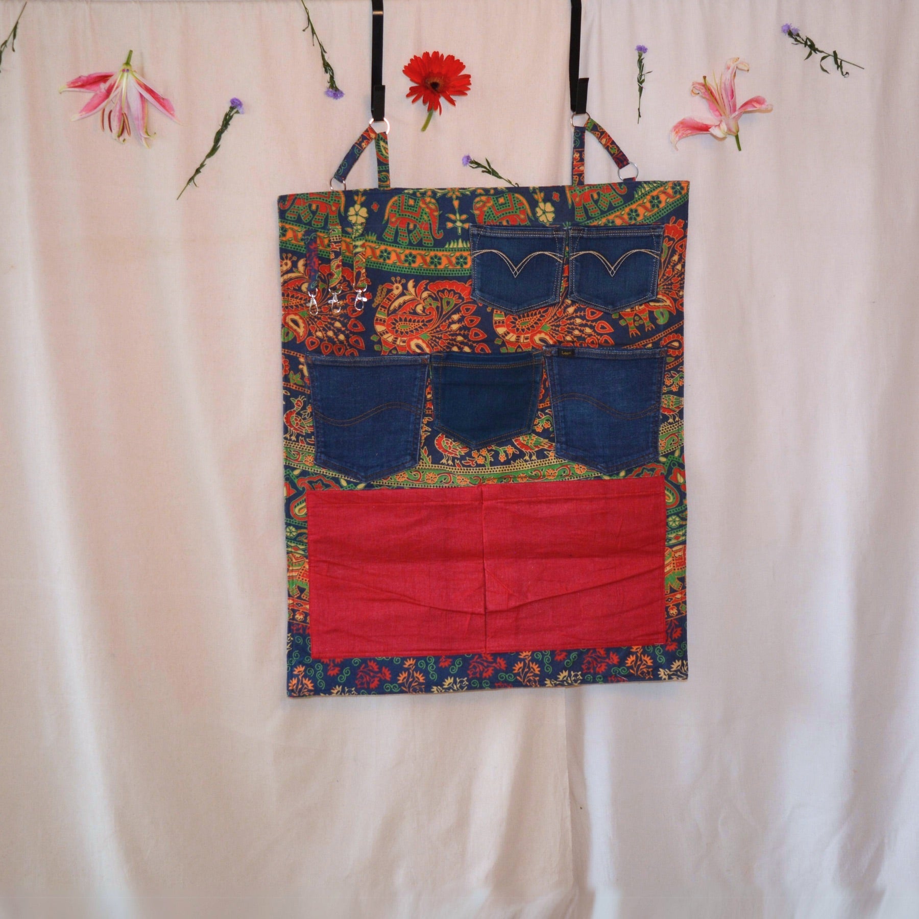 Upcycled Lookie Here Behind The Door Organiser - Indie Quirk | Verified Sustainable by Brown Living™