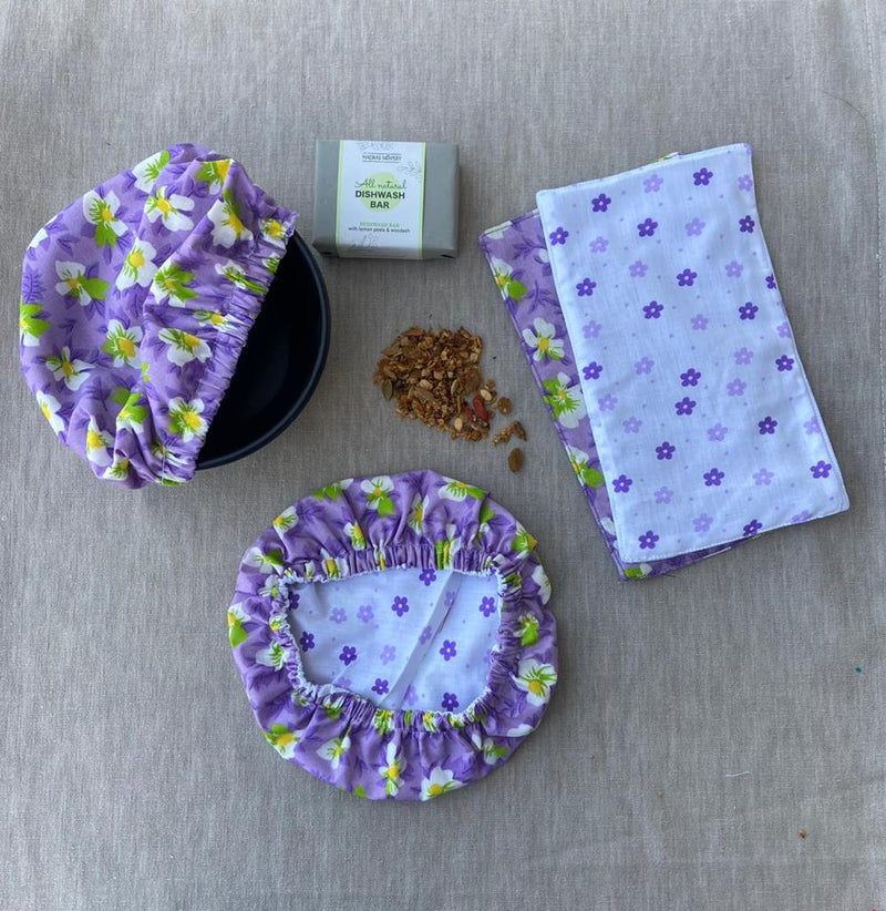 Buy Upcycled Purple Kitchen gift hamper | Shop Verified Sustainable Gift on Brown Living™