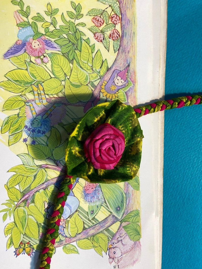 Buy Upcycled Rose Flower Braided Rakhi - Adult/ Kids | Shop Verified Sustainable Products on Brown Living