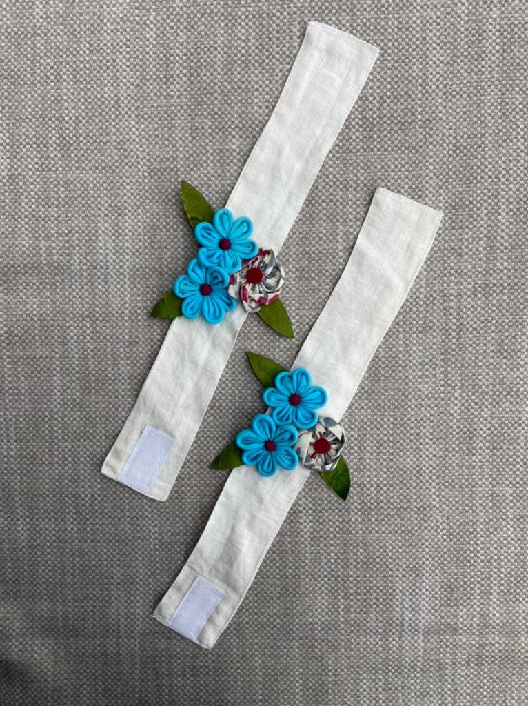 Buy Upcycled twisted flower curtain tie | Shop Verified Sustainable Products on Brown Living