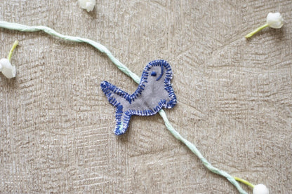 Upcycled Whale Hand Embroidered Kids Rakhi | Verified Sustainable by Brown Living™