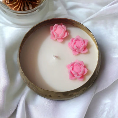 Urli Lotus Soy Wax Candle – Candles & Fragrances on Brown Living™. SKU: BL_ASC_24 - 8. Img 2.