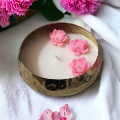 Urli Lotus Soy Wax Candle – Candles & Fragrances on Brown Living™. SKU: BL_ASC_24 - 8. Img 1.