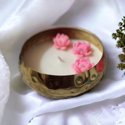 Urli Lotus Soy Wax Candle – Candles & Fragrances on Brown Living™. SKU: BL_ASC_24 - 8. Img 4.