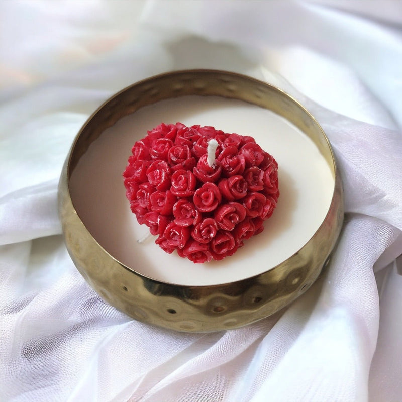 Urli Rose Heart Soy Wax Candle | Verified Sustainable Candles & Fragrances on Brown Living™