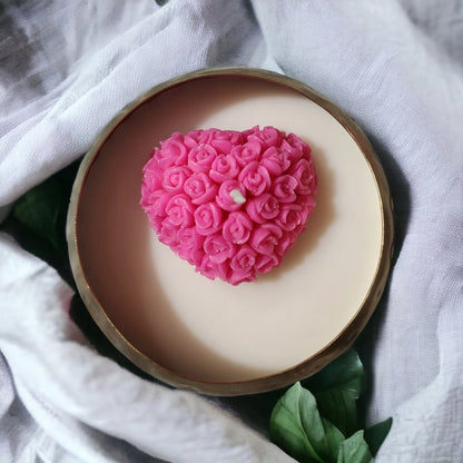 Urli Rose Heart Soy Wax Candle | Verified Sustainable by Brown Living™