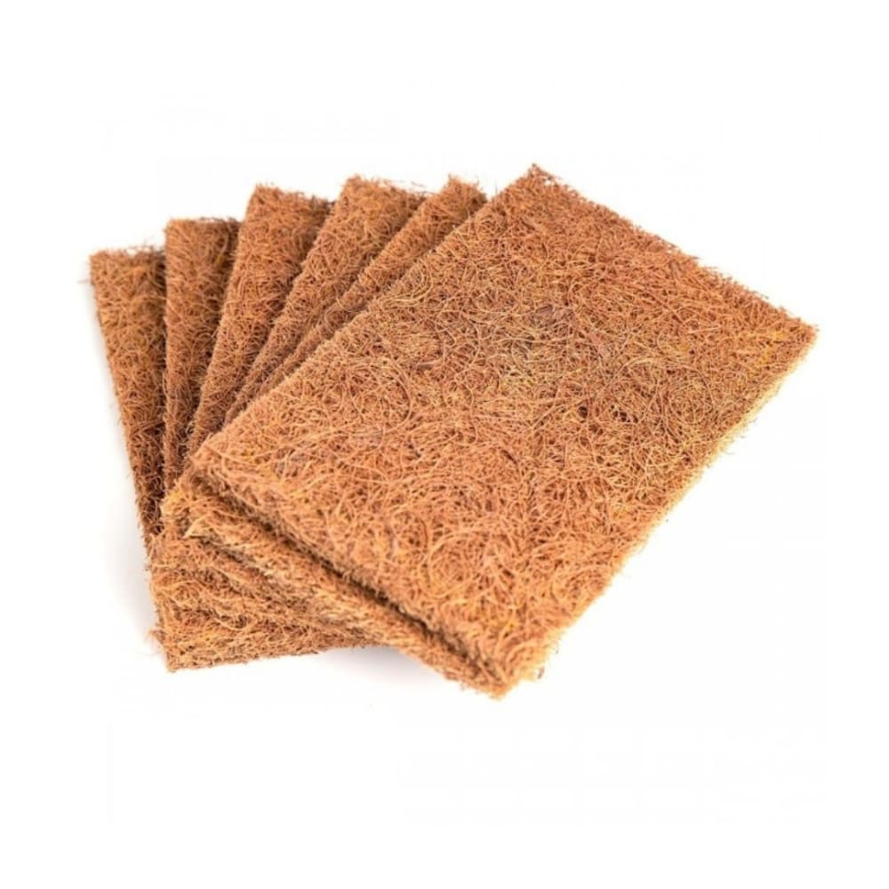 Utensil Scrubbers - Coconut Coir Square (pack of 10) | Verified Sustainable by Brown Living™