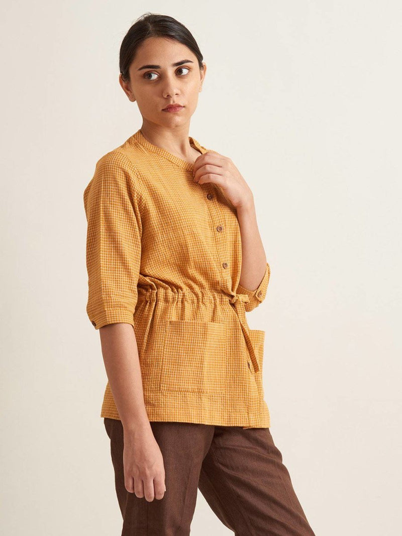 Buy Utility Drawstring Jacket | Shop Verified Sustainable Womens Shirt on Brown Living™