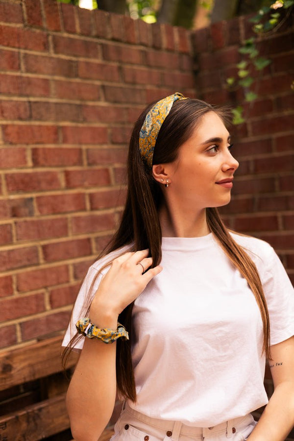 Buy Valeria Soft Knot Headband & Scrunchie set | Shop Verified Sustainable Womens Accessories on Brown Living™
