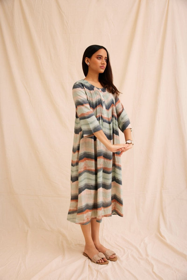 Buy Valley Paint Flowy Linen Dress | Shop Verified Sustainable Products on Brown Living