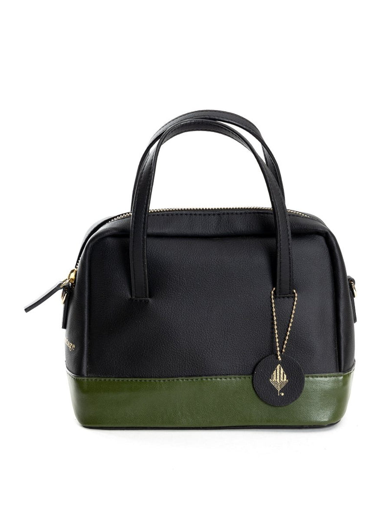Buy Vanadey (Black & Green) | Women's Bag made with Cactus Leather | Shop Verified Sustainable Womens Bag on Brown Living™