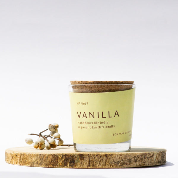 Vanilla Fragrance Glass Jar Candles | Verified Sustainable Candles & Fragrances on Brown Living™