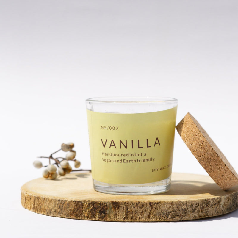 Vanilla Fragrance Glass Jar Candles | Verified Sustainable Candles & Fragrances on Brown Living™