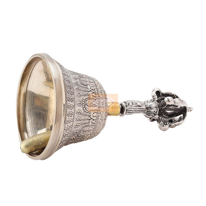 Vastu Feng Shui Spiritual Brass Tibetan Singing OM Bell | Verified Sustainable by Brown Living™