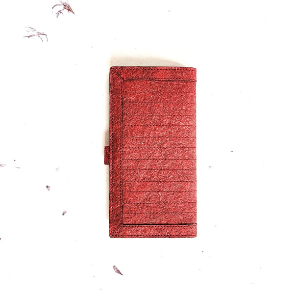 Buy Vegan Coconut Leather Yasti Wallet - Garnet Red | Shop Verified Sustainable Products on Brown Living