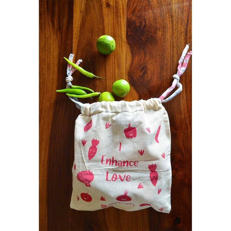 Buy Vegetable Fridge Bags - Set of 3 - for Veggies, Roti, Sprouting & Paneer | Shop Verified Sustainable Fridge Vegetable Bags on Brown Living™