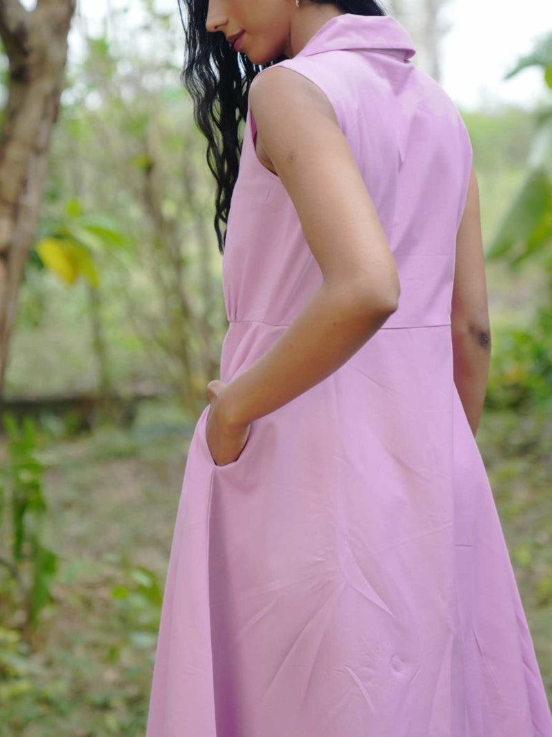 Buy Venn dress | Purple dress | Made with organic cotton | Shop Verified Sustainable Womens Dress on Brown Living™