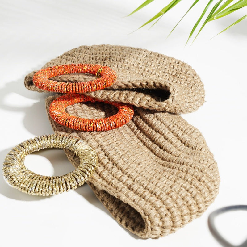 Buy Vero Mini Tote | Mini jute bucket bag | Shop Verified Sustainable Products on Brown Living