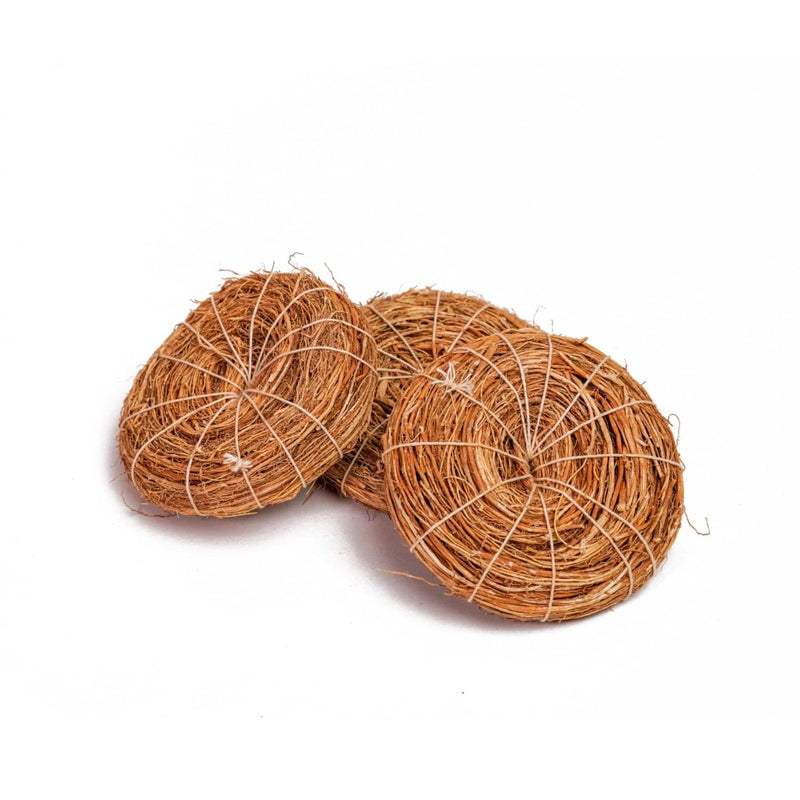 Buy Vetiver Scrubber (Natural Loofah)- Set of 3 | Shop Verified Sustainable Body Scrub on Brown Living™