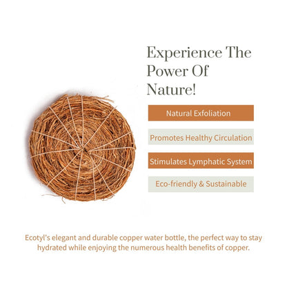 Vetiver Scrubber (Natural Loofah) - Set of 3 | Verified Sustainable by Brown Living™