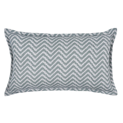 Vibrant Wave Lumbar Printed Cushion Cover - set of 2 | Verified Sustainable by Brown Living™